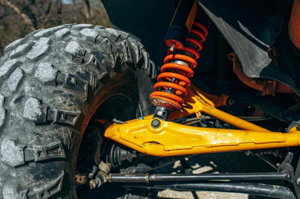 a shock absorber of an ATV vehicle