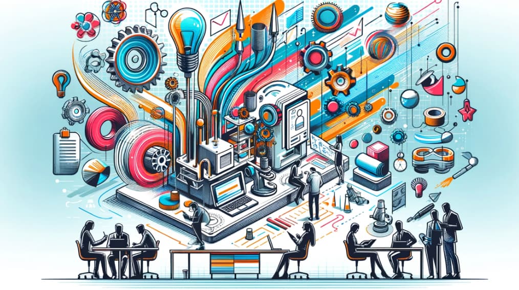 a prototype model and design sketches